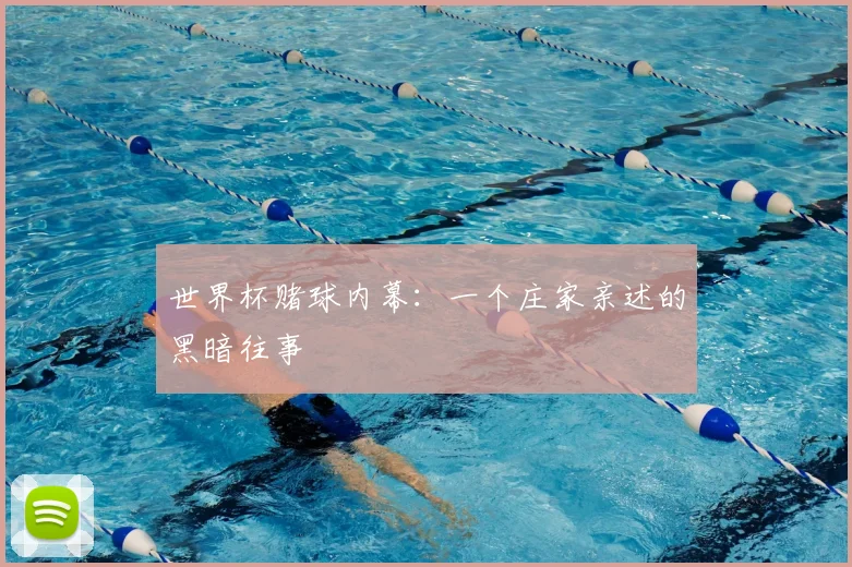 世界杯赌球内幕：一个庄家亲述的黑暗往事